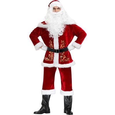 Plus Size, Men's Christmas Clothing, Men's Santa Claus Clothing, Printed Christmas Clothing Set