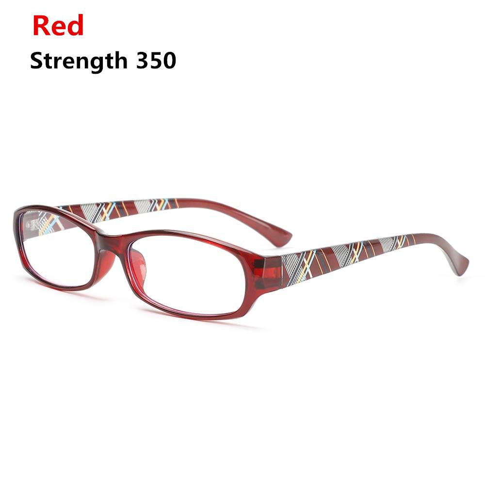 

Vintage Elegant Anti-Blue Light Eyeglasses Ultra Light Frame Reading Glasses Eye Protection Strength 350 красный