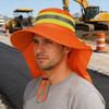 Lightweight Travel Hat Breathable Polyester Sun Cap With Reflective Strips For Running And Hiking