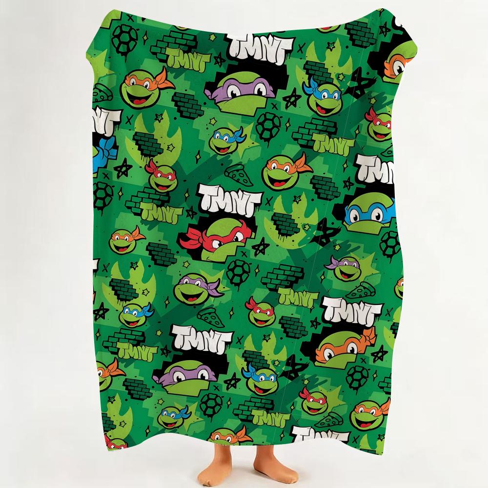 

Cartoon T TMNT Throw Flannel Throw Blanket Suitable for Sofa Living Room Bedroom 75cmx90cm