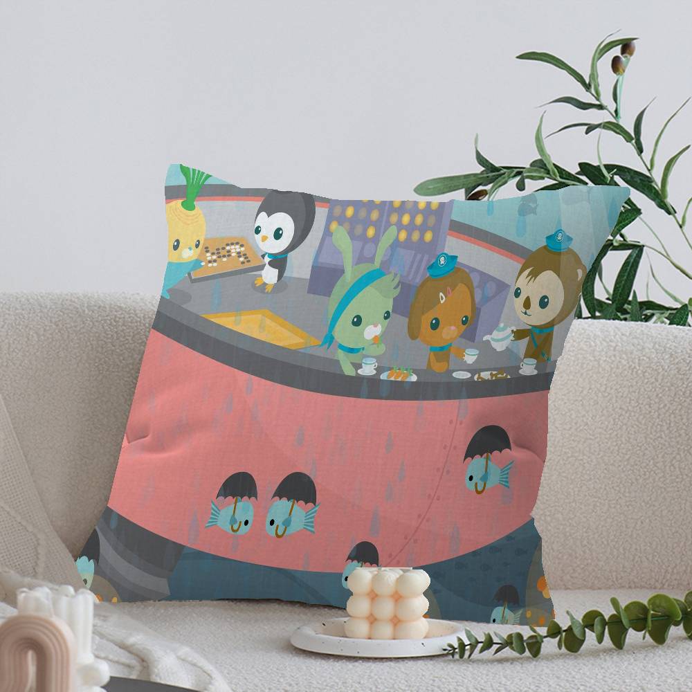The Octonauts cartoon printed Cushion Cover Inches Farmhouse Decor Home Throw Pillow Covers for Couch Decorations