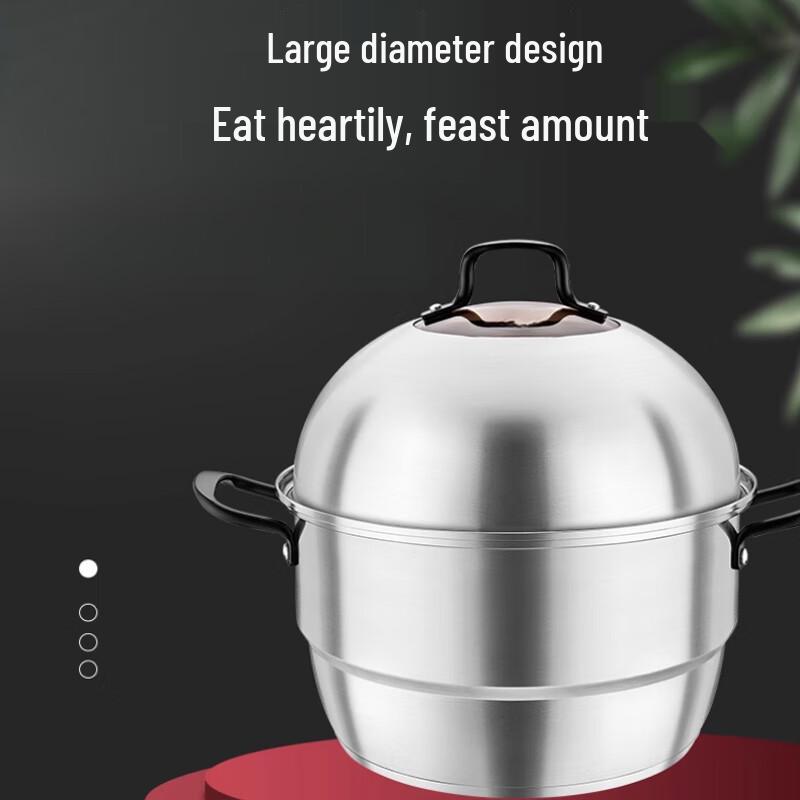 Sule Thickened Stainless Steel 2-Layer Steamer Pot