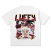 One Piece Monkey D Luffy TShirt Men Women Fashion 100 Cotton Casual Streetwear Loose Crew Neck Short Sleeve Graphic Tee
