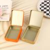 1Pc Tinplate Storage Boxes Metal Rectangular Empty Mini Box Tinplate Candy Pill Cases Hinged Containers Jewelries Organizer