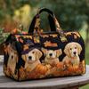 3D Printed Puppy Series Quilted Cotton Travel Bag - Fashionable Women's Yoga Handbag