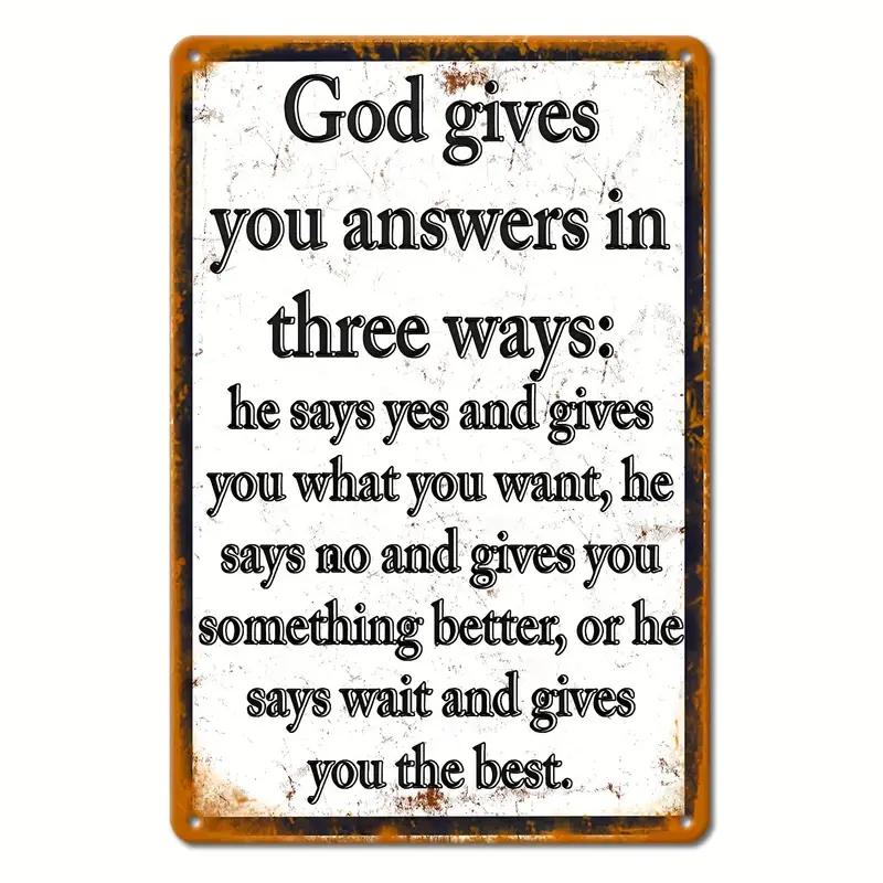 Inspirational Life Sentences Aluminium Sign,Vintage Restaurant Decoration, Cafe Bar Club Living Room  Home Wall Decor