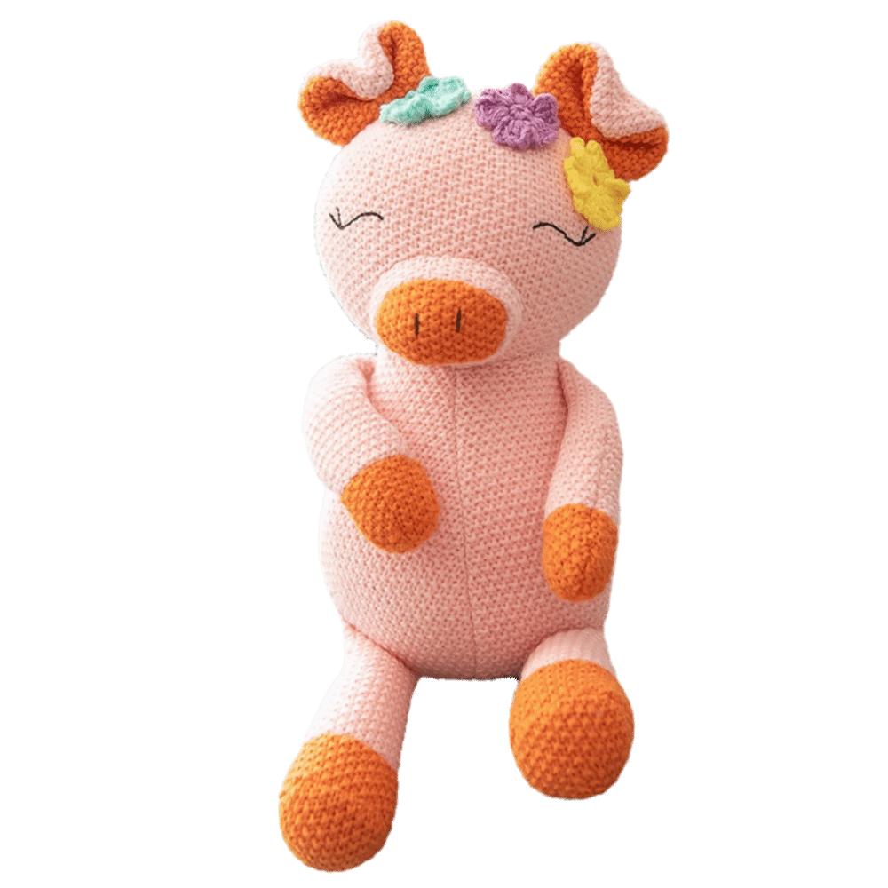

Kawaii Style Crocheted Wool Plush Toy Soothing Texture Animal Series Doll Children s Gift Style 6