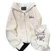Cute Cat Paw Hooded Sweatshirt - Thick, Loose-Fit, Plus Velvet for Autumn/Winter