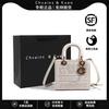 High-end Light Luxury Bag Women's Summer New Messenger Versatile Heavy Industry Embroidery Princess Diana Bag Portable Tote Bag
