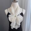 Embroidered Flower Dresses Shawls Elegant Female Headscarf Women's Lace Scarf Shawl  for Women