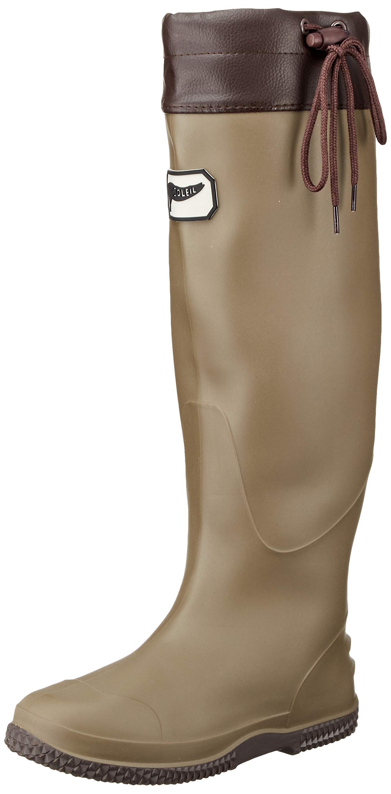 

Fusoleil Packable Rain Boots with Storage Sizes Bag, Unisex, FU5501, Khaki, 26.5cm-27.0cm