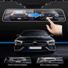 10'' Full HD Touch Screen Rear View Mirror Dash Cam - Front and Rear Camera With Loop Recording, G-Sensor,  170° Wide Angle Dash