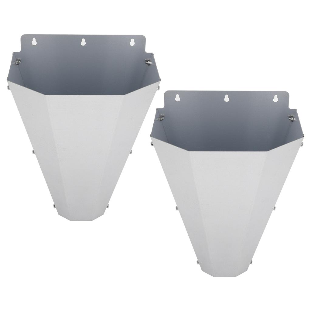 Galvanized Steel Chicken Restraining Cone Easy To Clean Flat-Back Poultry Killing Cone for Chickens Broilers Roasters