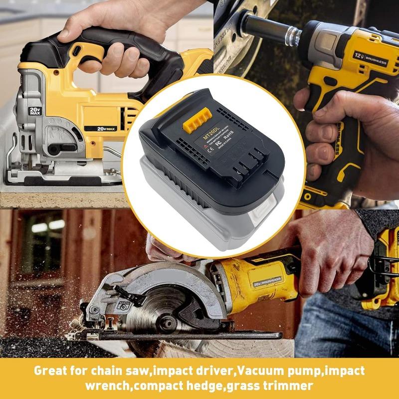 Battery Adapter For Makita 18V switch to Dewalt Mt20Dl For Dewalt 18V 20V tools for Makita Bl1830 Bl1860 Bl1815 Li-Ion Battery