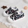 Kids' Canvas Shoes with Printed Design: Soft Sole, Velcro Closure, Toddler, Spring/Autumn Fashion