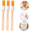 6Pcs Nylon Bristle Paint Brushes with Handle Portable Reusable Paint Brushes for Wall Crafts and Detail Work