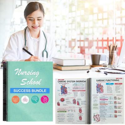 Nursing School Success Bundle Loose Leaf Notebook Exam Skills Mindset Practical Strategies Nursing School Study Method Guide Book