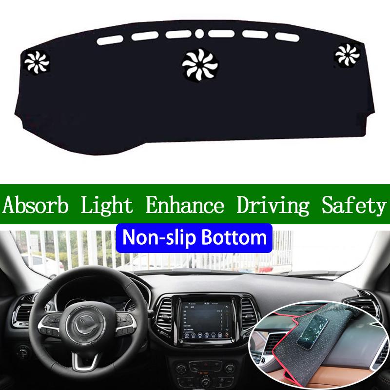 Für Jeep Compass 2017 2018 Rutschfeste Armaturenbrettabdeckung Unten Autoaufkleber Autoaufkleber Innenraum Autozubehör