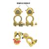 1 Pair Car Boat Truck Battery Terminal Clamp Pile Alloy Head Connector Clip Car Van Quick Release Battery Clip Brass Connector