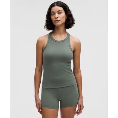 Align  Waist Length Racerback Tank Top Dark Forest
