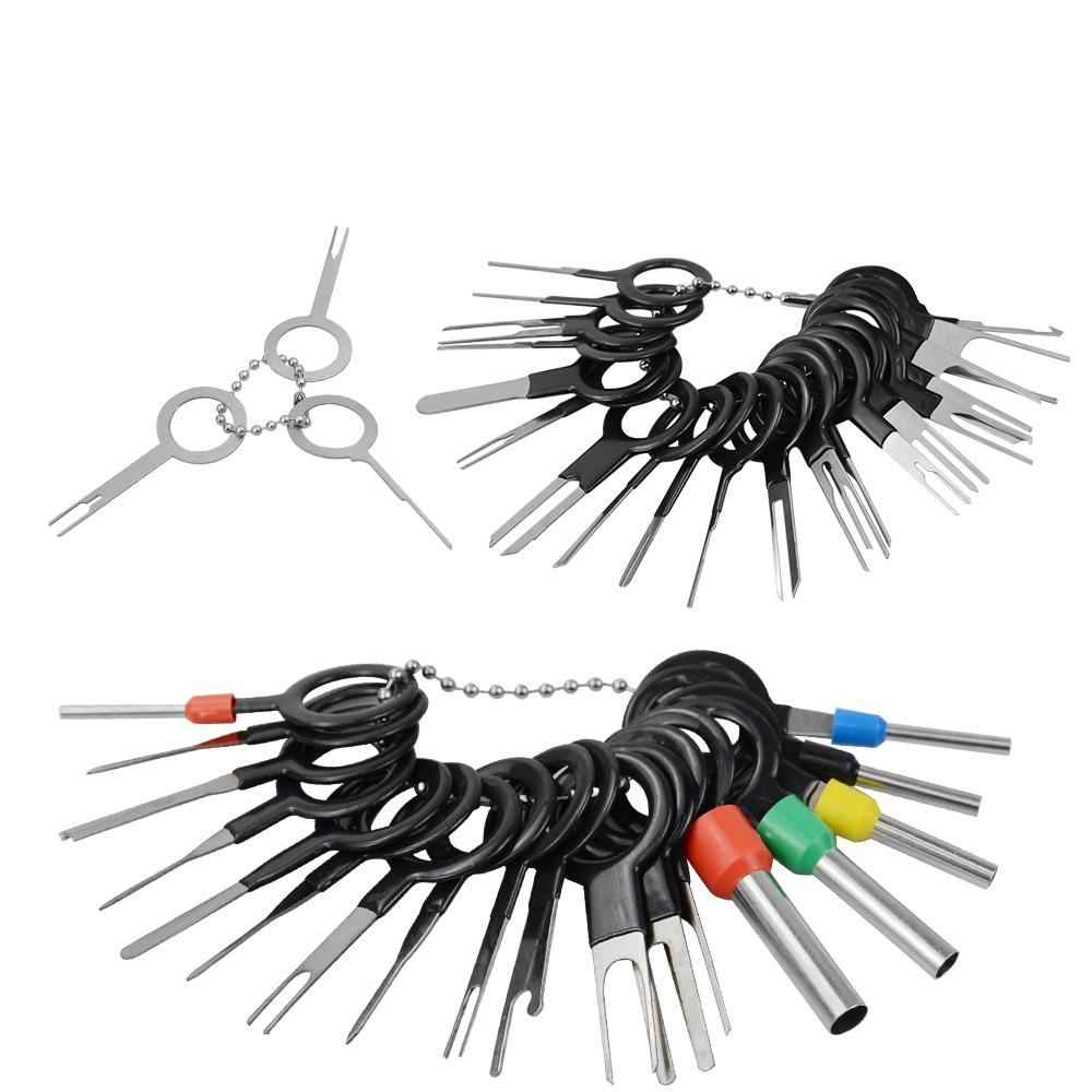 Auto Car Plug Circuit Board Wire Harness Terminal Extraction Pick Connector Crimp Pin Back Needle Remove Tool Set