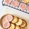 Set of 8 Flower Cookie Molds Plastic Biscuit Moulds Chocolate Making Molds X3UC