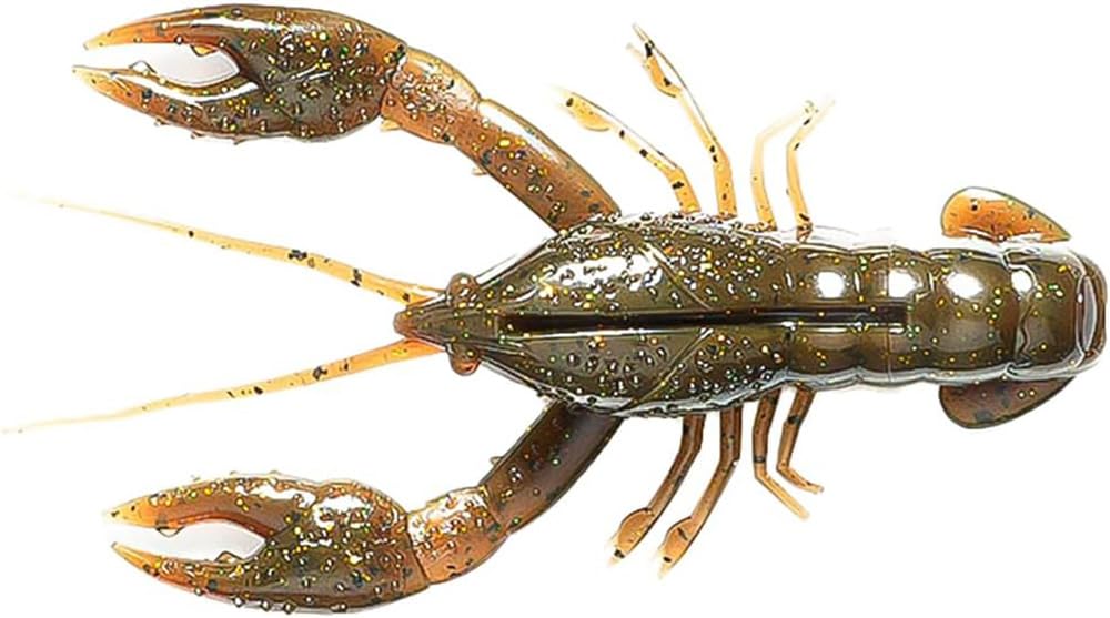 Nikko Kasei Elastomer Worm NikkoCraw inch C02 Dark Green Holo 2.4 (Mudbug)
