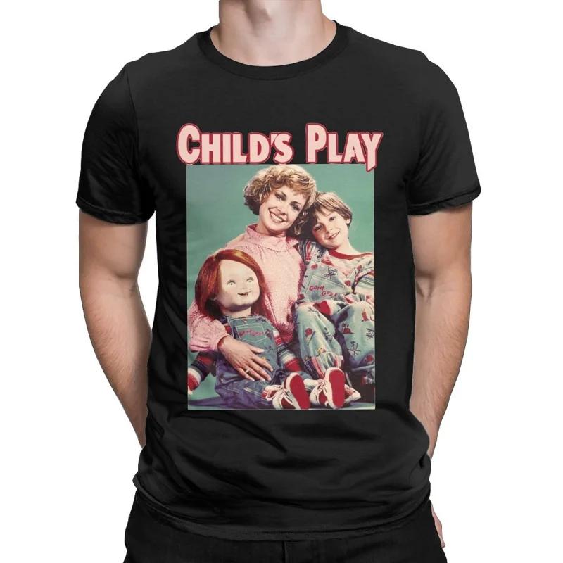 

Child s Play Chuck Women s Top T-shirt Doll Murder Vintage T-shirt Harajuku Round Neck T-shirt Pure Unique Top S