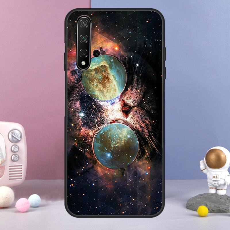 Cat In Space For Huawei Nova 12i 12s 11i 8i 7i 9 10 SE Y60 Y61 Y70 Y72 Y73 Y90 Y91 P20 P30 P40 Lite Case