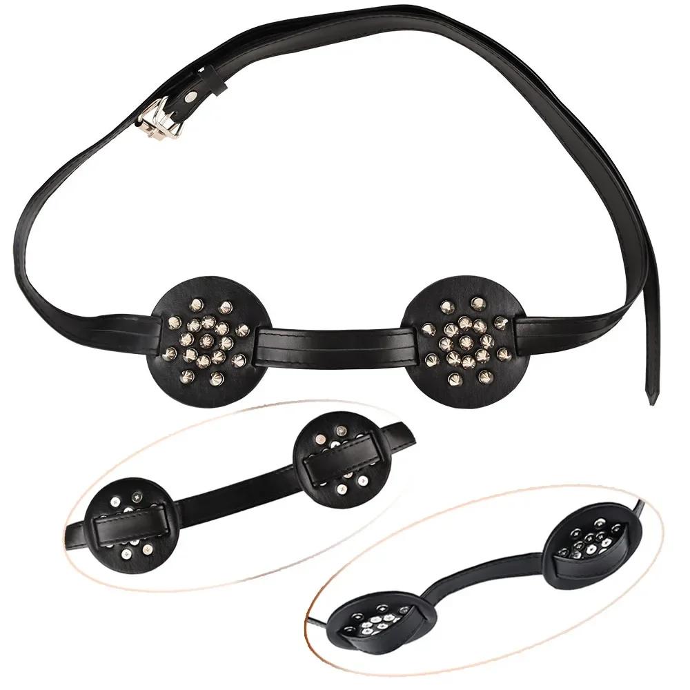 BH-Geschirr Brustgurte Nippelklemmen Stacheliger Brustbinder Paar Leder Bettfessel Sexspielzeug für Frauen Männer