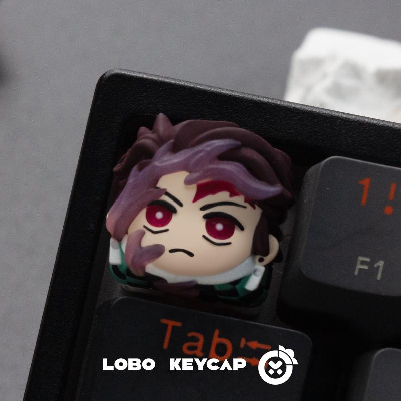 Anime Demon Slayer Kamado Nezuko Kamado Tanjiro Character Series Personalized Keyboard Keycap Esc Periphery Collectble Fun Gifts
