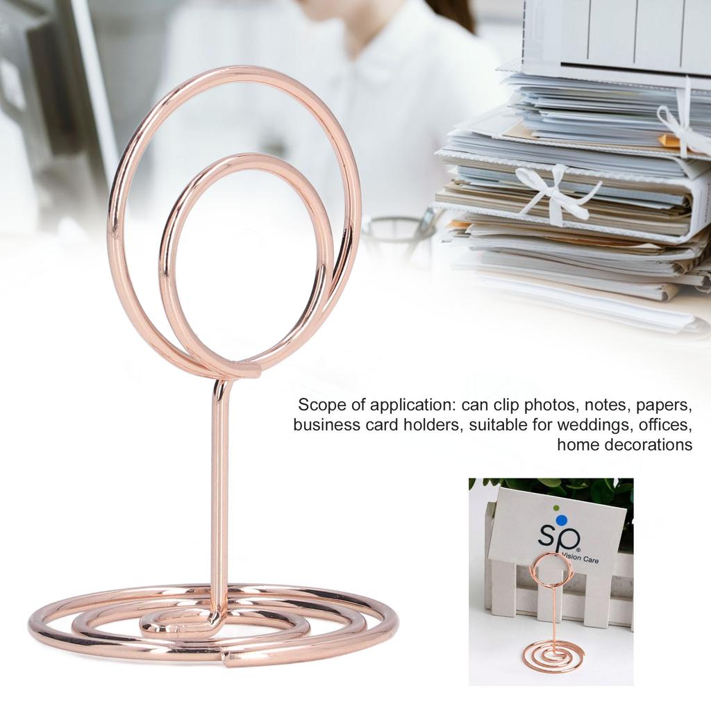 10pcs Table Number Holder Convenient Practical Round Base Stable Elegant Home Decoration