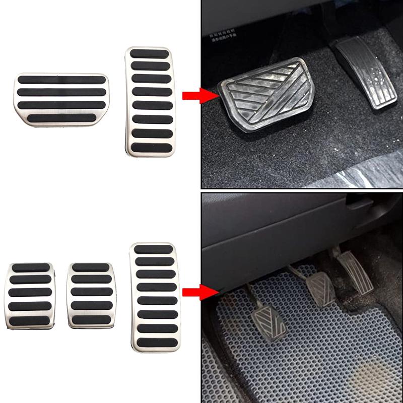 Car Foot Pedals For Suzuki Vitara Accessories LY Escudo 2015~2023 Automotive Stainless Steel Rubber Non-slip No Drilling Pedals