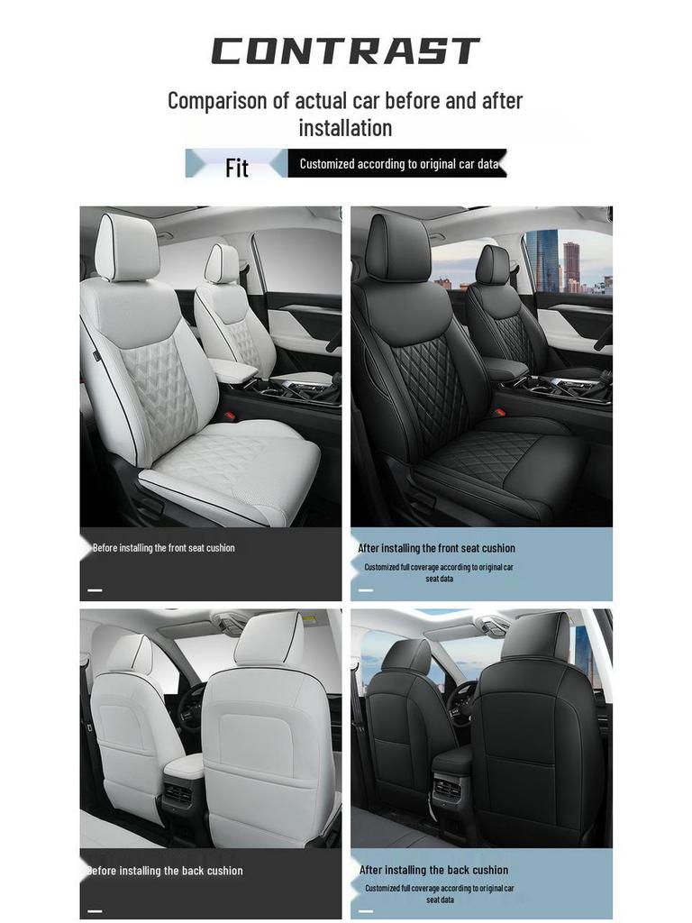 Wuling Xingchen Leather Seat Cover - All-Season, Full-Surround, Universal Fit for 5 Seats