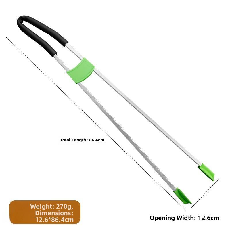 Long Handle Garbage Clipper Extended Length Pi Up Tool Sanitation Clamp for Household Cleaning Tools Garbage Abber
