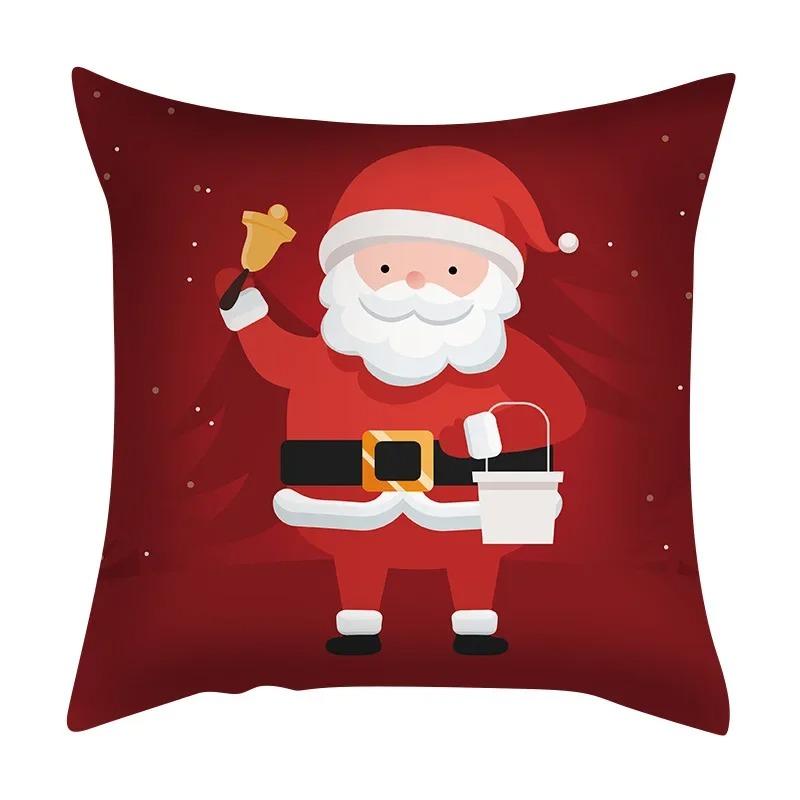 Christmas Themed Pillowcases Car Accessories Office Santa Claus Living Room Sofa Home Pillowcases