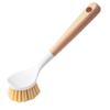 Sisal Pot Brush Wooden Handle Washing Pot Brush Multifunctional Long Handle Kitchen Cleaning Pot Brush Non-Stick Oil Pot Brush Pot Dish Bowl Brush