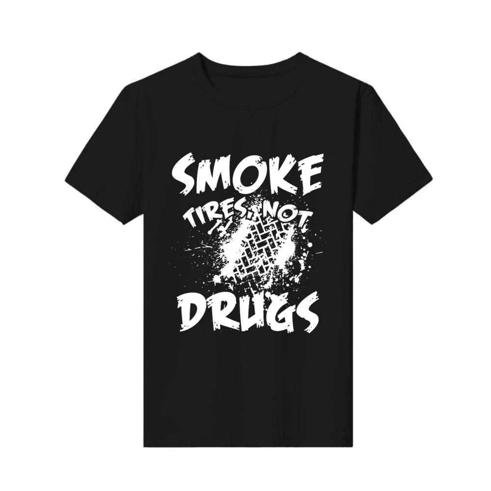 o-neck print t-shirt funny drag racing race drivers bracket Top mens custom made short-sleeved Cotton Fashion