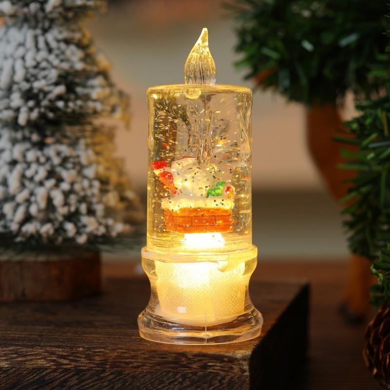 

Рождественские имитационные свечи, светящиеся водяные шары, украшения для рождественской вечеринки и посиделок, маленькие подарки Model C