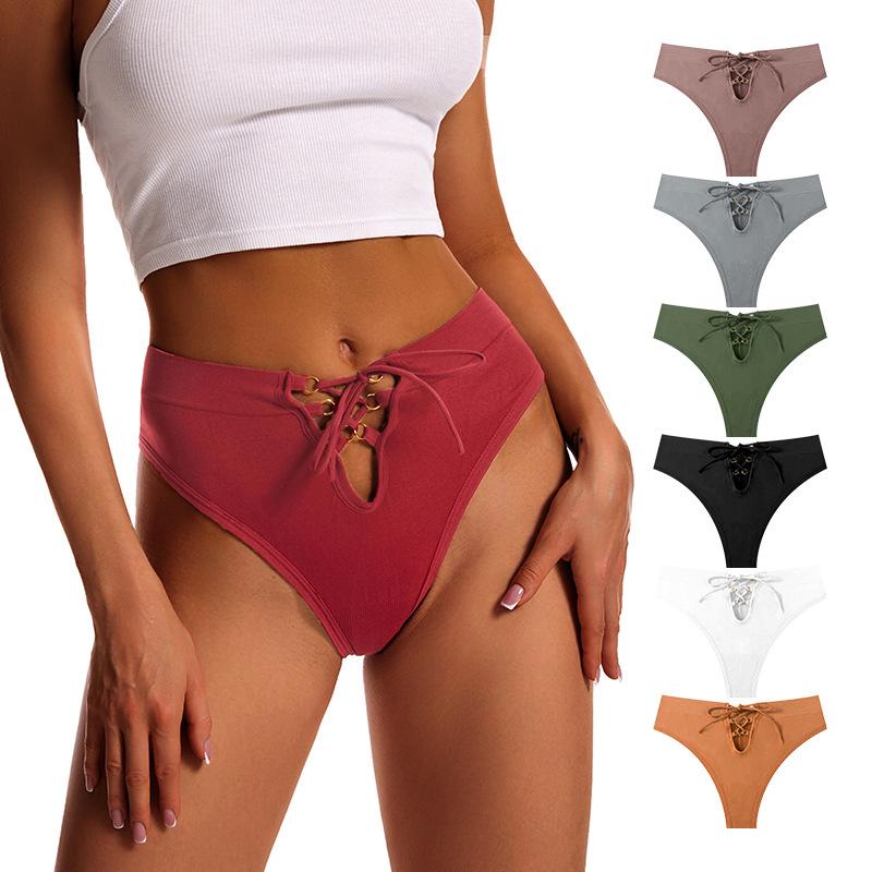 Women Spring and Summer New Sexy Low Waist Thong Underwear