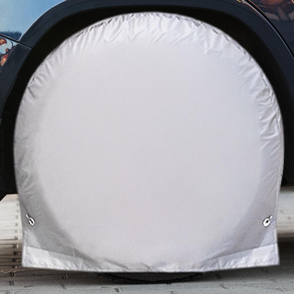 Automotive Wheel Protector UV Resistant Car Wheel Covers RV Tire Bag Sun Protection Auto Tire Cover for Sun Rain Tyre Protection