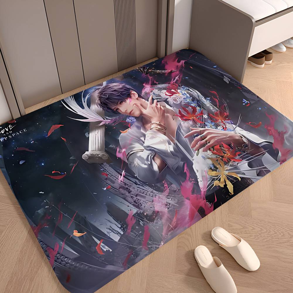 Game LOVE AND D-DEEPSPACE Room Mats Anti-slip Absorb Water Long Strip Cushion Bedroon Mat Welcome Doormat