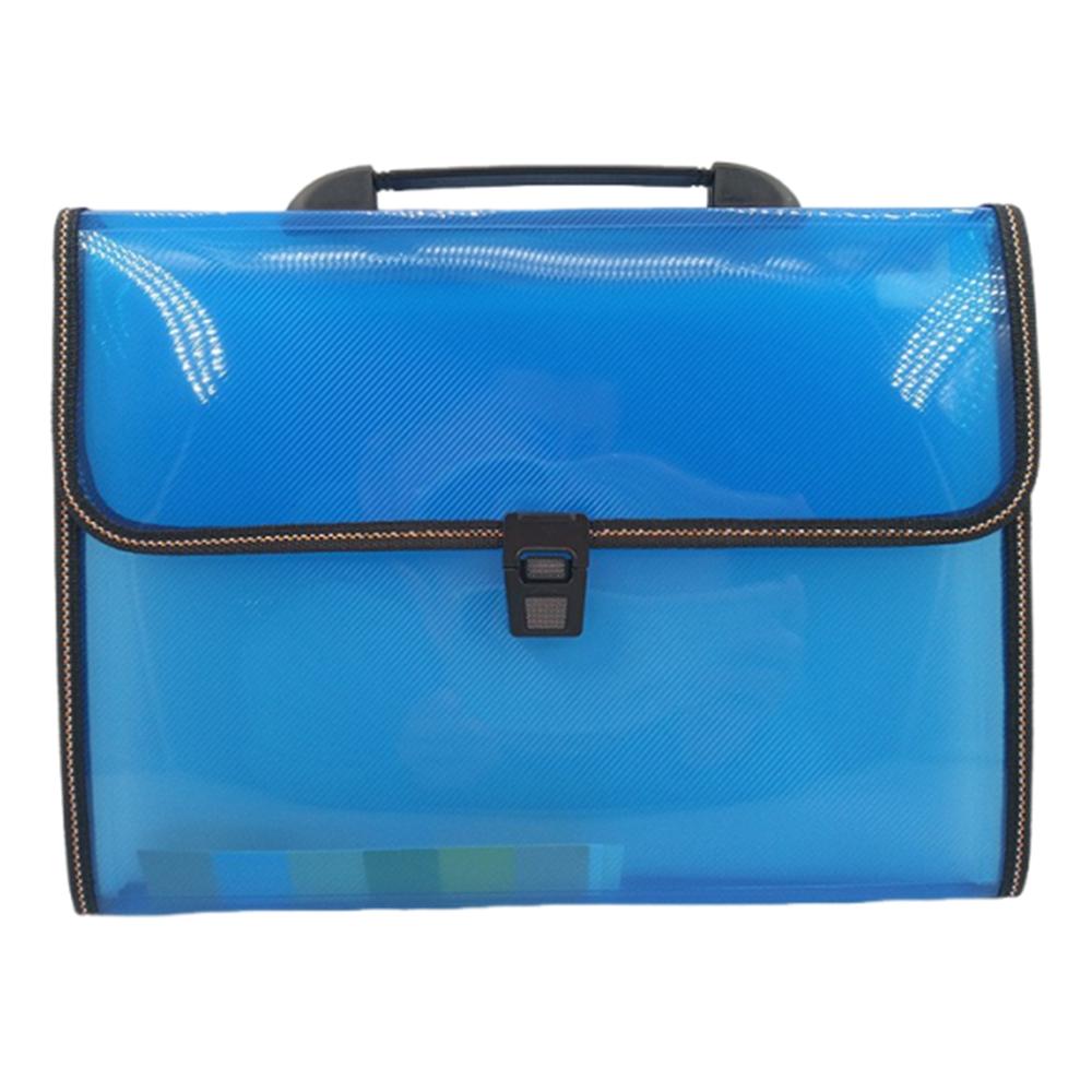 13 Pocket Handheld File Bag Dustproof Accordion File Folder  School Office Supplies