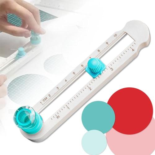 360 Circle Cutter (Fits diameters from 2cm to 20cm) Adjustable Size, Portable, Student Supplies, Craft Supplies (Blue)