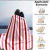 1pc Red Stripes Blanket Warm, Cozy, And Soft, Suitable for Sofas, Beds, Cars, And Office Use.Perfect for Camping And Travel, Making It a Great Gift fo