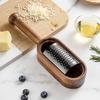 With Storage Box Stainless Steel Grater Solid Wood Vegetable Slicer Practical Cheese Grater  Baking