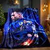 Inter Milan Star Lautaro Blanket Lightweight Ideal Bedding Blanket Perfect for Travel, Camping, Living Rooms, Offices, Sofas, Fan Christmas gift