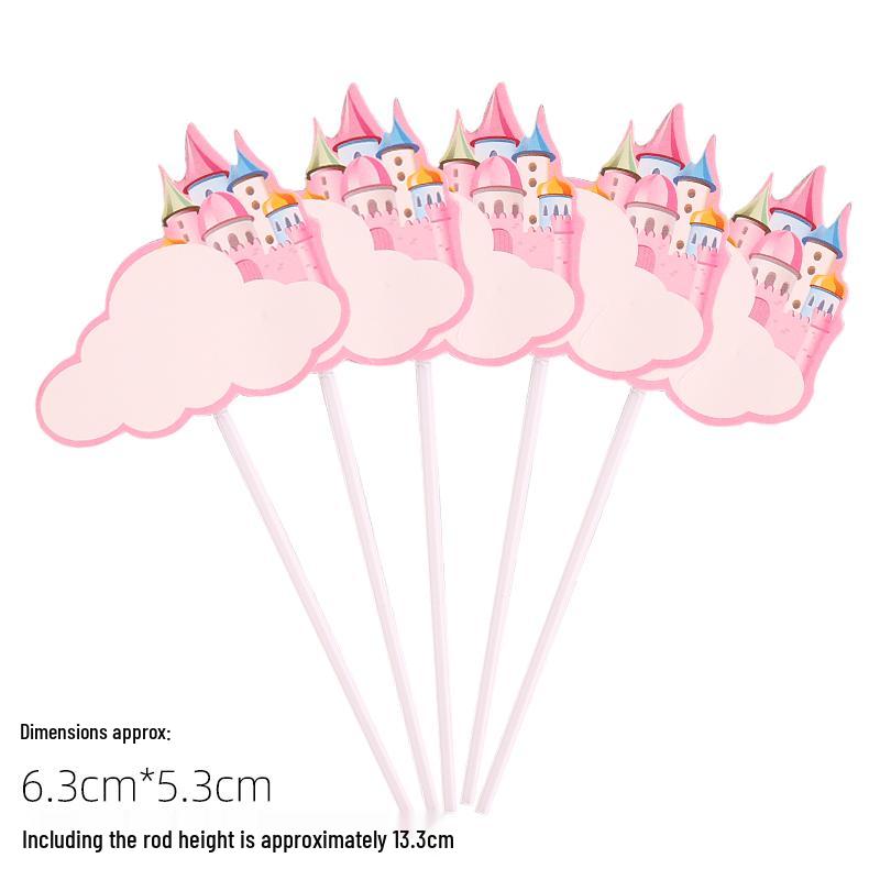 Pink & Gold Royal Birthday Cake Topper Set