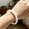 Imitation Jade Bamboo Shape Beaded Bracelets For Women Healing Jewelry With Elastic Cord