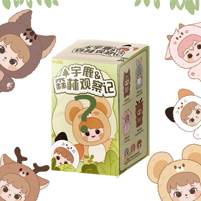 

2025 NEW Fashion Doll Blind Box Toy Forest Observation Series Cartoon animal hanging ornaments Cute Cartoon Doll Children s Gift Random (1PCS)